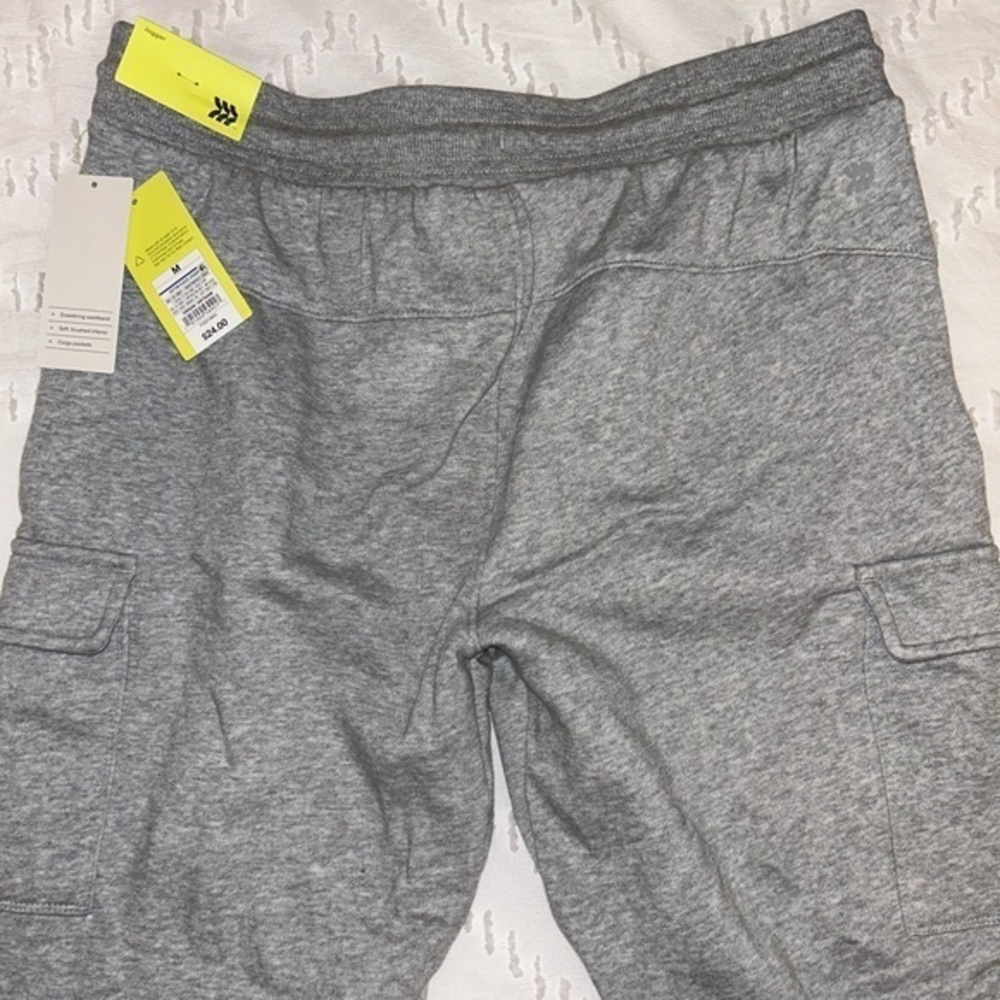 NWT all in motion Mens Grey CARGO Sweatpant drawstring Joggers‎ size Medium - Picture 11 of 11